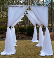 Kits de tuyaux et de draperies de toile de fond personnalisés pour mariage, kit de tuyaux et de draperies réglables pour mariage, kits de draperies de plafond en gros