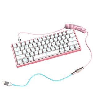 Custom Mechanical Keyboard <b>USB</b> <b>C</b> to <b>USB</b> Adapter Zinc Alloy Spring Coil Cable Charge Transmission - Product Image 2