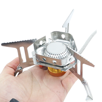 Réchaud à gaz butane portable MINI, brûleur multi-usages, résistant au vent, pour le camping, les pique-niques, les grillades, la randonnée, les voitures, les hôtels