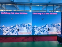 Écran LED d'intérieur coloré P4 géant publicité panneau mural vidéo écran LED d'intérieur respectueux de l'énergie avec fonction SDK