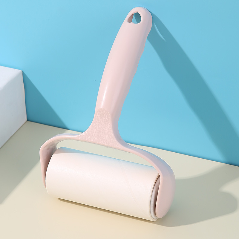 Rollo de papel higiénico con asa rosa claro, 45 lágrimas