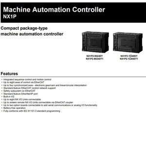 Sıcak Fırsat Omron NX1P2 Serisi Programlanabilir Lojik Kontrolör NX1P2-1040DT1/NX1P2-1140DT/ NX1P2-1140DT1 PLC - Product Image 6