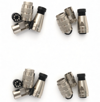 Connecteur Modèle 370620, Tête DIN femelle 6 broches à structure droite, compatible avec la structure de serrage de câble standard PG7