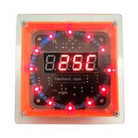 Kit d'horloge électronique DIY numérique Module d'affichage LED numérique Kit d'horloge électronique d'alarme 51 SCM Learning Board 5V