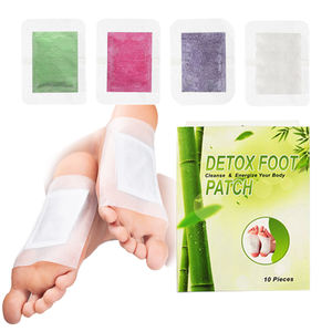 Patch pour les pieds Super <span class=keywords><strong>Detox</strong></span> avec thé vert absinthe lavande rose poudre amincissante à base de plantes sac d'échantillons gratuits avec ingrédient armoise - Product Image 3
