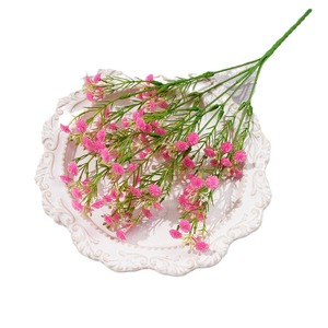 Bouquet artificiel de fleurs de gypsophile en caoutchouc souple simulé, moulé par injection, fait main, pour décoration de mariage - Product Image 5