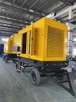 Mobiles Kraftwerk kW Silent Diesel Generator mit Anhänger und Rädern