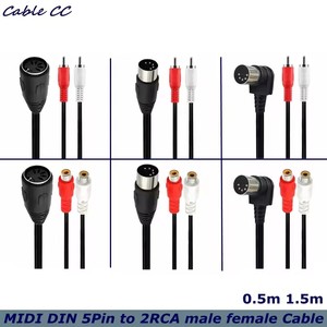 สายเคเบิล 5 พิน ดิน ต่อ 2 RCA ชาย-หญิง สายสัญญาณเสียงมืออาชีพ 5 พิน Midi ต่อ RCA สำหรับ <span class=keywords><strong>Bang</strong></span> & <span class=keywords><strong>Olufsen</strong></span>, Naim, Quad, ระบบสเตอริโอ - Product Image 1