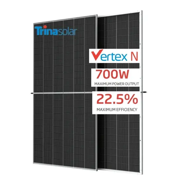 TSM-NEG21C.20 de module solaire Trina 700w 680w 690w N-type i-TOPCon panneaux solaires monocristallins bifaciaux à double verre