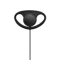 Écouteur pour talkie-walkie, forme D, crochet d'oreille ouvert, prise audio 3,5 mm, écoute unilatérale pour radios bidirectionnelles