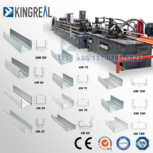 High Quality Control 50 75 100 CD UD Profile <strong>Machine</strong> Light Gauge Drywall Profile Roll Forming <strong>Machine</strong> <strong>Plaster</strong> Ceiling Frame - Product Image 2