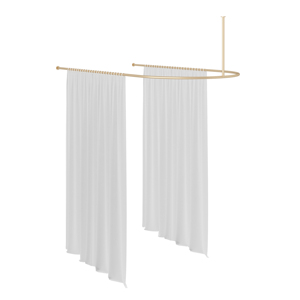 Design moderno asta di metallo per ragazza tenda tenda di <span class=keywords><strong>lusso</strong></span> semplice camera da letto oscurante struttura di supporto per tenda divisoria per salone di bellezza - Product Image 4