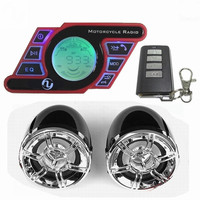 3 pouces moto audio mp3 dispositif antivol moto électrique mp3 voiture haut-parleur étanche TF Card FM Radio