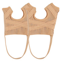 Penyangga Jari Kaki Mesh Bernapas untuk Wanita, Koreksi Valgus Jari Kaki Besar dan Kecil, Ortopedi, Set 2-Potong, Pemisah Jari Kaki, Pakai Siang/Malam