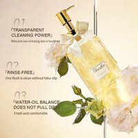 Gel douche parfum moussant organique naturel Parfum de fleur de nettoyage de corps en stock d'usine