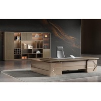 Meubles de bureau modernes pour dirigeants, bureau de direction convertible en forme de L, bureau en bois pour l'espace de travail du directeur