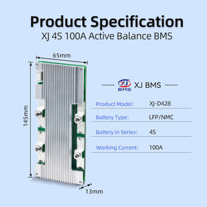 XJ BMS 4S 12V 100A LifePO4 액티브 밸런서 LFP 3.2V NMC 3.7V 리튬 배터리 PCB 보드 NTC 보호 - Product Image 5