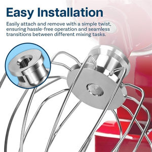 Batteur à œufs en acier inoxydable K45WW pour robot culinaire KitchenAid 4,5-5QT - Product Image 5