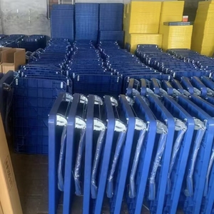 Chariot à plateforme robuste, capacité de charge de 500 kg, quatre roues, rotation à 360 degrés, pliable, chariot de rangement mobile en acier, <span class=keywords><strong>transport</strong></span> d'outils - Product Image 5