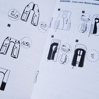 Impression de Boîtes, Manuels d'Utilisation et Étiquettes sur Papier Couché Blanc avec Reliure Piqûre à Cheval, Personnalisée