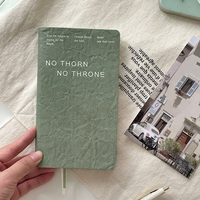 Carnet de notes A6 personnalisé de haute qualité, style vintage, en cuir PU avec reliure cousue, idéal pour les étudiants