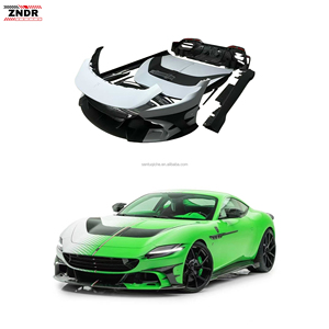 Kit Carrozzeria in Fibra di Carbonio Stile Masy per Ferrari Roma, Nuovo, con Labbro Anteriore, Minigonne Laterali, Diffusore, Spoiler, Cofano e Paraurti - Product Image 1