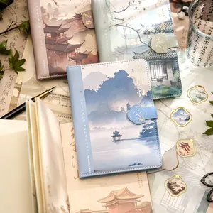 M. Paper 4 Design / 192 Pages Carnet Paysage Classique Style Chinois Bloc-Notes Bloc-Notes Pocketbook pour Whiting Journal