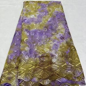 Personnalisé pas cher Chine prix d'usine tissu suisse dentelle robes de mariée robes de mariée <span class=keywords><strong>cravate</strong></span>-teint coton broderie forage à chaud - Product Image 1