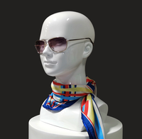 Mannequins Têtes Féminins en Fibre de Verre Blanc Laqué pour Présenter Lunettes de Soleil, Écharpes et Chapeaux