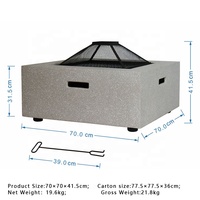 Foyer d'arrière-cour Simple et avancé avec couvercle en maille, fosses de feu à bois multifonctions de chine, prix de gros