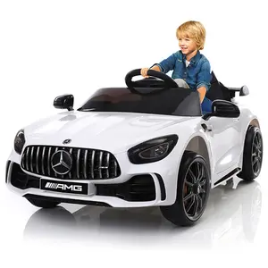 Coche eléctrico para niños con licencia Mercedes Benz GTR AMG, coche eléctrico para niños de 10 años para conducir