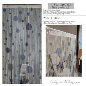 Nappa in poliestere porta finestra lunga stringa <span class=keywords><strong>tende</strong></span> tessuti bianco decorazioni di nozze divisore <span class=keywords><strong>per</strong></span> <span class=keywords><strong>cucina</strong></span> e soggiorno - Product Image 3