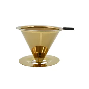 Paperless Titanium Coated Pour Over Coffee Filter Espresso Tea Strainer Basket Tools Kitchen Accessories