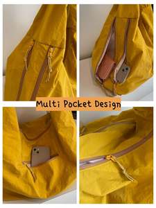 Bolso de Nylon Estilo Slouchy para Mujer con Diseño de Múltiples Bolsillos, Duradero, Ligero y Espacioso para el Trabajo, la Universidad y Viajes - Product Image 2