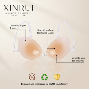 XINRUI <span class=keywords><strong>Soutien</strong></span>-<span class=keywords><strong>gorge</strong></span> en silicone à fermeture avant, Lingerie réutilisable, <span class=keywords><strong>Soutien</strong></span>-<span class=keywords><strong>gorge</strong></span> invisible push-up avec bretelles, <span class=keywords><strong>Soutien</strong></span>-<span class=keywords><strong>gorge</strong></span> magique en silicone Nu Bras - Product Image 3
