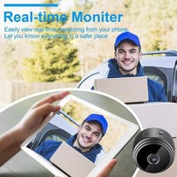Cámara WiFi A9 1080p HD Micro Mini Cámara Inalámbrica IP DVR Visión Nocturna Seguridad para Casa Interior y Exterior