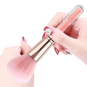 Brocha para Rubor <span class=keywords><strong>con</strong></span> Mango Transparente en Forma <span class=keywords><strong>de</strong></span> Diamante para Maquillaje Facial y Eliminación <span class=keywords><strong>de</strong></span> Polvo <span class=keywords><strong>de</strong></span> Uñas - Product Image 2
