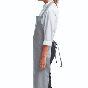 Custom LOGO Silver Cotton Long <b>Bib</b> <b>Apron</b> Durable Polyester Chef Kitchen Salon Canvas Barber Adjustable Denim <b>Apron</b> - Product Image 3