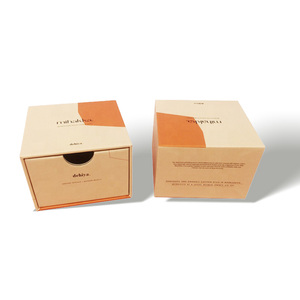 Di alta qualità imballaggio di lusso riciclato cartone scorrevole imballaggio regalo cassetto marrone Kraft piccola scatola per cosmetici crema per gli occhi - Product Image 2