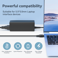 Adaptador de Corriente Compacto de 90W DC 5.5*3.0mm para Portátil, 19V 4.74A, Cargador Recto para Escritorio y Laptop Samsung