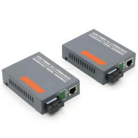 Convertisseur de média fibre optique Netlink HTB-3100 OEM 10/100M BIDI A/B Fibre optique Gigabit Ethernet 10km 20km PoE 4G 3G GSM SDK Réseaux