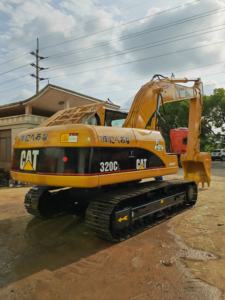 Excavadora de pontones en buen estado, excavadora anfibia Cat 320C usada en China - Product Image 3