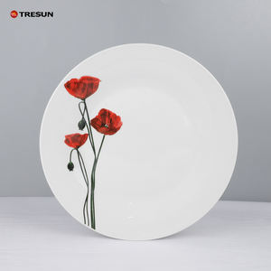 Juego de Vajilla de Porcelana de Cerámica de Alta Calidad con Diseño de Rosas Rojas Románticas, Estilo Americano, Apto para Microondas, para Bodas - Product Image 6