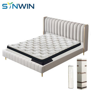 Luxe moderne, hôtel 5 étoiles, Style <span class=keywords><strong>de</strong></span> haute qualité, boîte <span class=keywords><strong>de</strong></span> lit, matelas à ressorts hélicoïdaux, mobilier King Size, vente <span class=keywords><strong>de</strong></span> fabrication - Product Image 1
