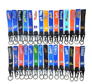 ตะขอเกี่ยวสีดำรูปนกอินทรี <span class=keywords><strong>M</strong></span> L B สายรัดสั้นสำหรับทีมเบสบอลสายห้อยโทรศัพท์มือถือสายคล้องข้อมือพวงกุญแจรถ - Product Image 1