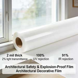 Película para <span class=keywords><strong>Ventanas</strong></span> de Fácil Instalación, con Protección UV y Rechazo de Calor, Película Arquitectónica para Vidrio, Adhesivo para <span class=keywords><strong>Ventanas</strong></span> de Hogar y Oficina, de Uso Amplio - Product Image 1