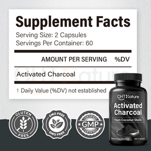 Compléments Détox CHTNature 100% Extrait <span class=keywords><strong>de</strong></span> Coques <span class=keywords><strong>de</strong></span> Noix <span class=keywords><strong>de</strong></span> Coco en Poudre Capsules <span class=keywords><strong>de</strong></span> <span class=keywords><strong>Charbon</strong></span> Actif - Product Image 5