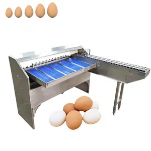 Equipamento de classificação de ovos de pato e peixe de qualidade alimentar, máquina classificadora e classificadora de ovos, preço de 3 linhas