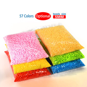 Perles Hama sur mesure écologiques 5mm 57 couleurs EVA Perler Jouets éducatifs pour enfants DIY en vrac - Product Image 3