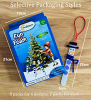 2024 vente chaude EVA mousse noël signet ensemble pâte créative bricolage Art artisanat faisant des fournitures de fête pour enfants pour bois bricolage Art